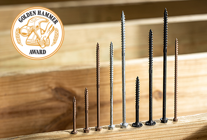 CAMO® Structural Screws Earn 2023 Golden Hammer Award from HBSDealer Magazine