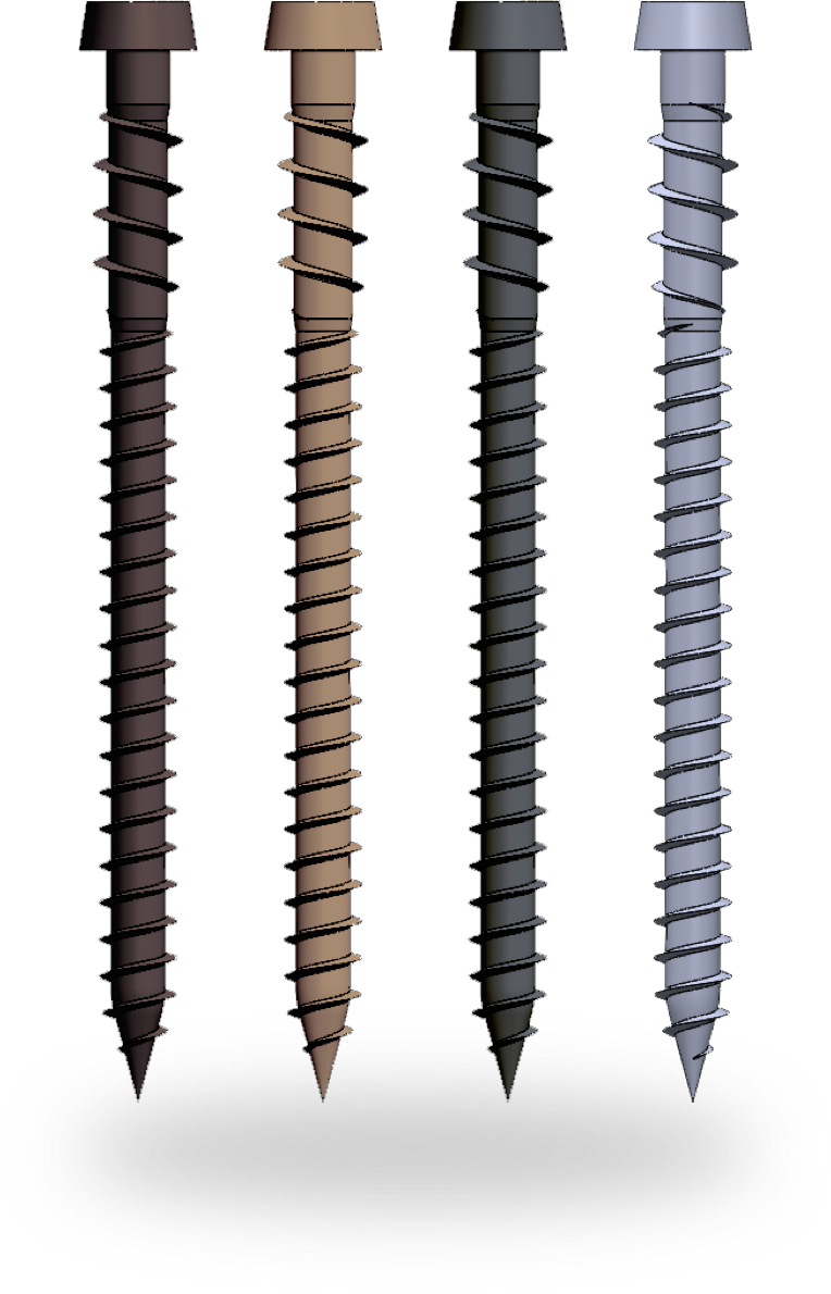 CAMO Collated Composite Face Screws 2-1//2 in 63mm BROWN