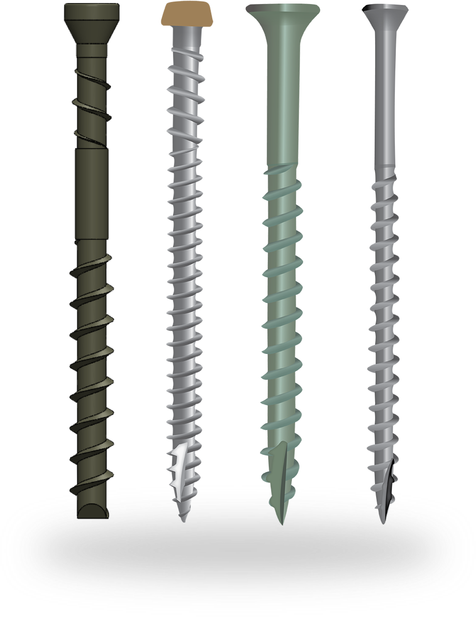 CAMO Collated Composite Face Screws 2-1//2 in 63mm BROWN